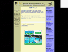 Tablet Screenshot of mlm-forum.de